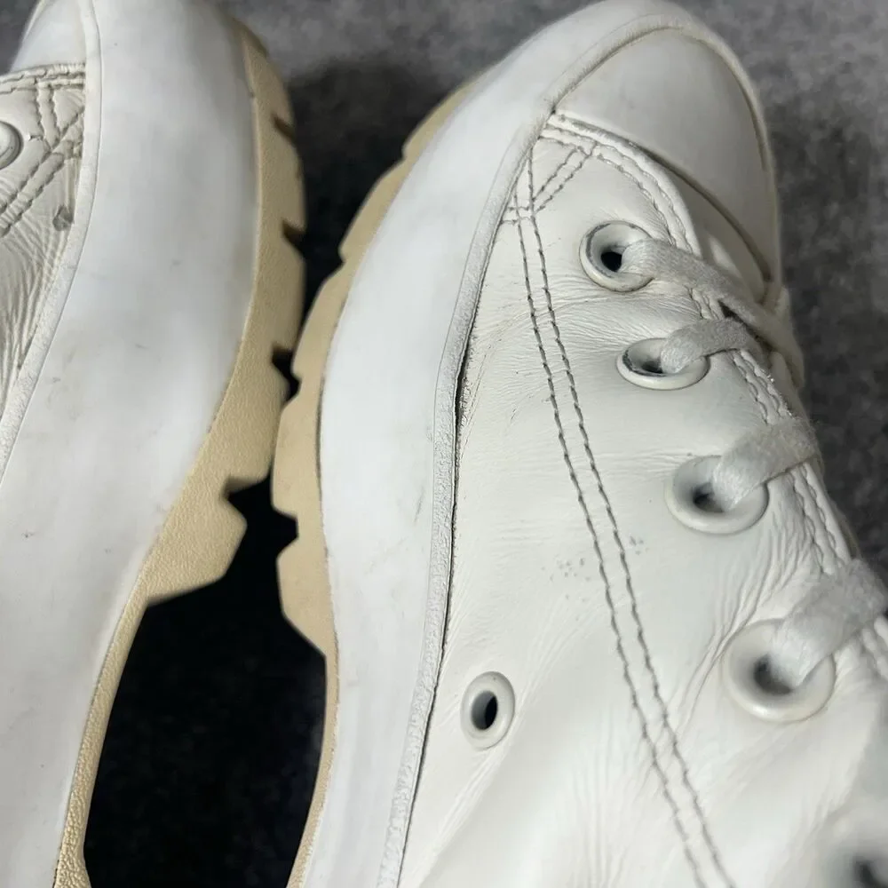 Converse CTAS Lugged Hi 573076C Womens Sz 7.5 White Egret Leather Platform Shoes